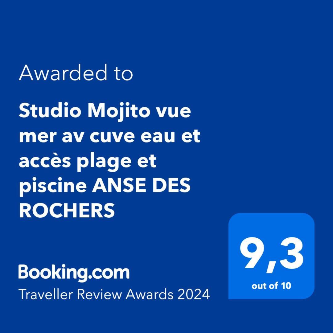 Studio Mojito Vue Mer,Piscine Avec Cuve Eau Et Acces Plage Et Piscine Anse Des Rochers سانت فرانسوا المظهر الخارجي الصورة